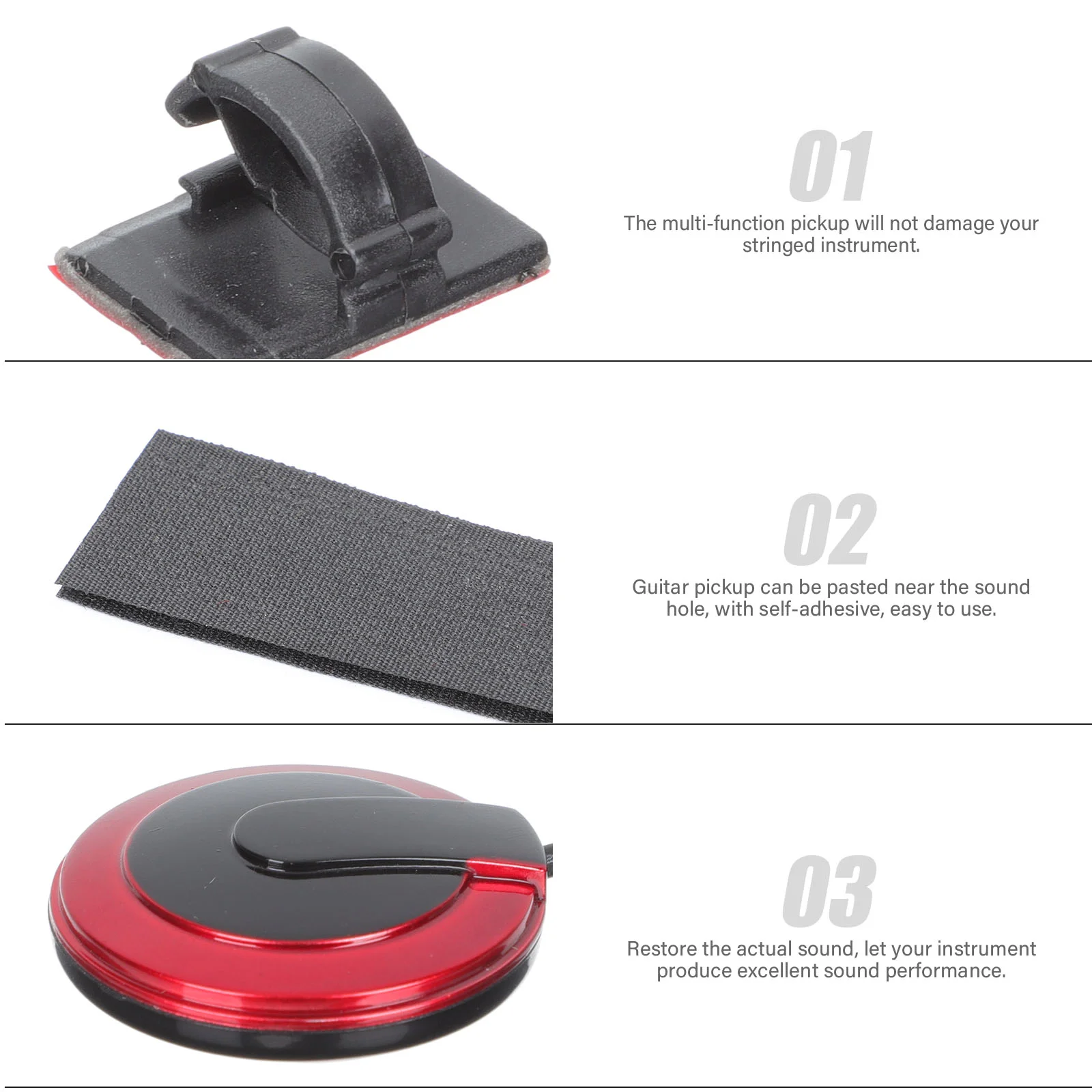 Усилитель звукоснимателя для укулеле гитара звуковое отверстие банджо баллада