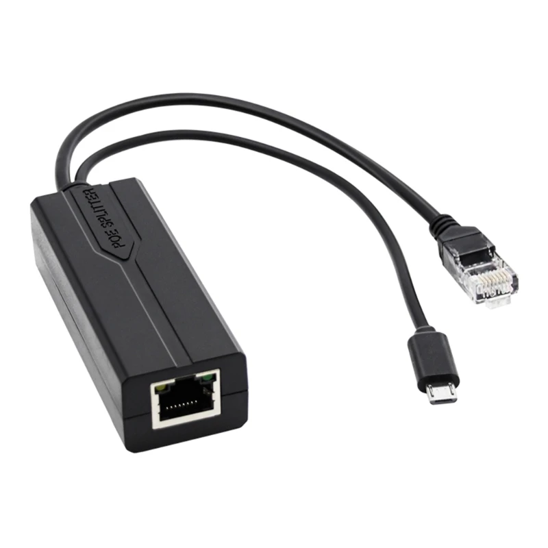 

Гигабитный POE сплиттер, 48 В до 5 В, Micro USB Ethernet 802.3af /at 100 м/1000 м, источник питания для камеры POE для Huawei для Hikvision