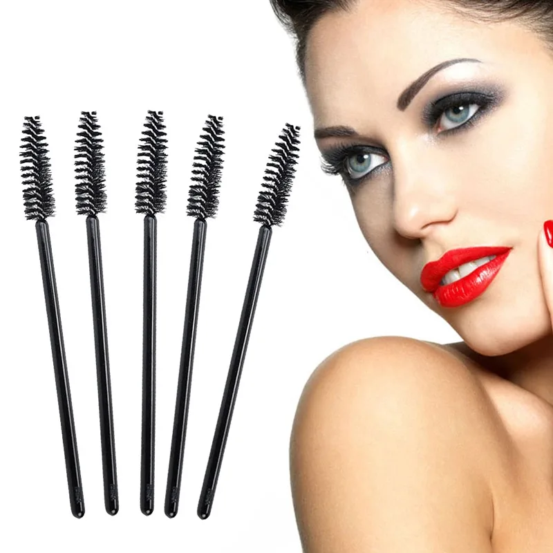 Набор черных кистей для туши ресниц интенсивной длины портативная кисть и бровей