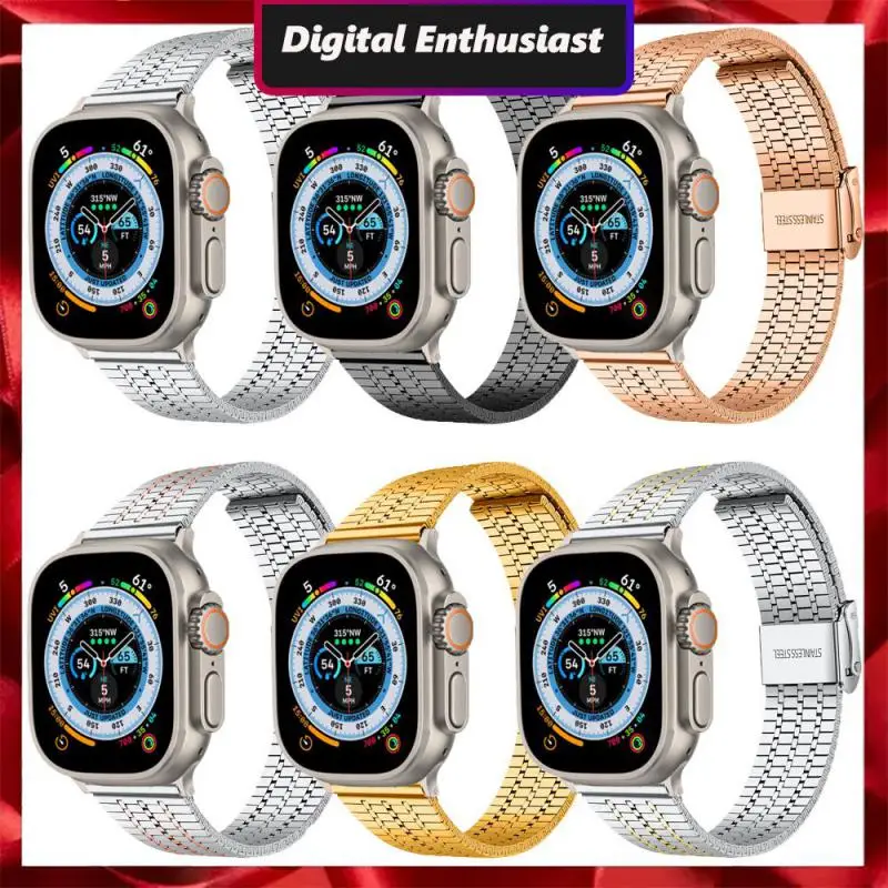 

Lightweight Men Replacement Watch Band Fashion For Applewatch Watch Strap High Quality Durable Watchband For Iwatch Ultra-thin