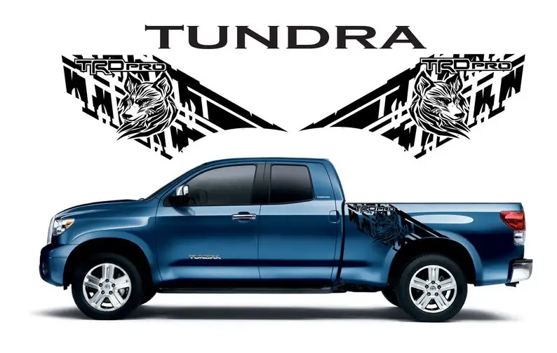 

Rear Vinyl Decal Side Bed Sticker Graphics Kit Compatible with Tundra Tacoma