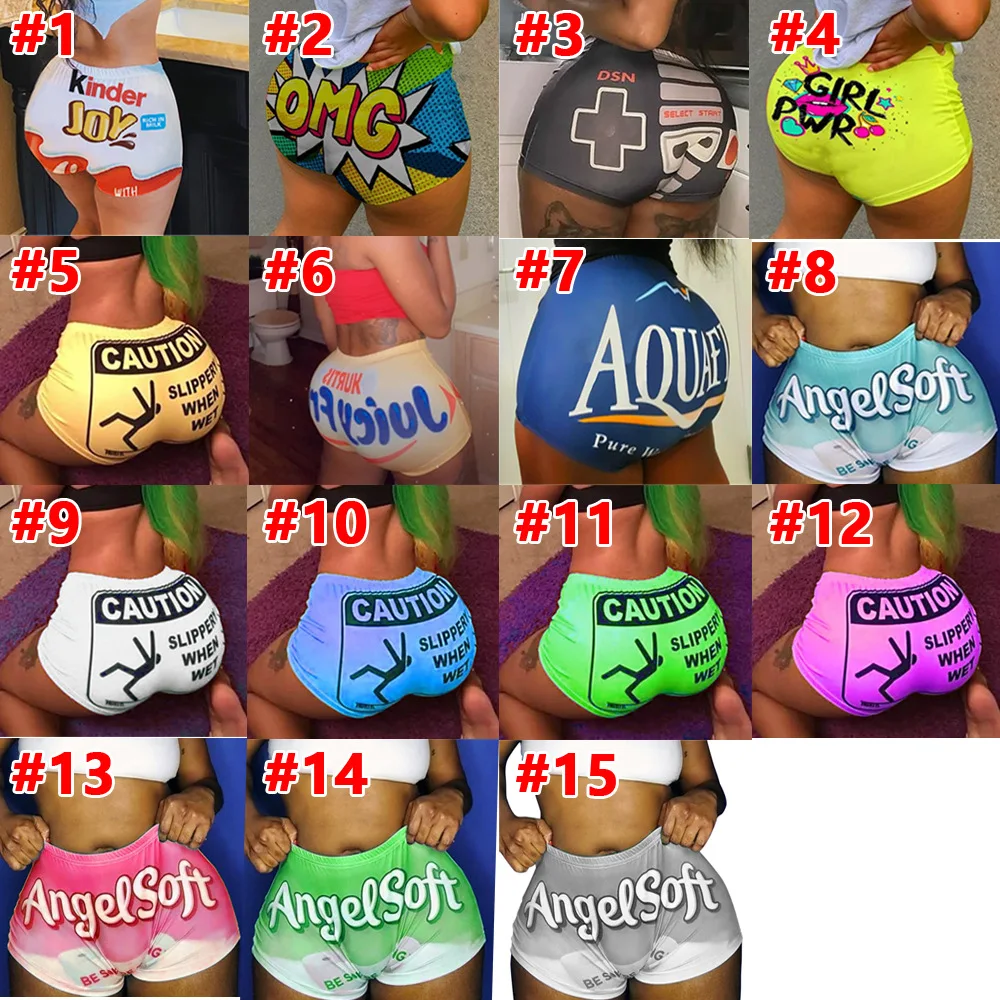 Wholesale Items For Boutique Shorts Women Mini Booty Bar Shorts  Fitness Multicolor Sexy Club Party Shorts For Women