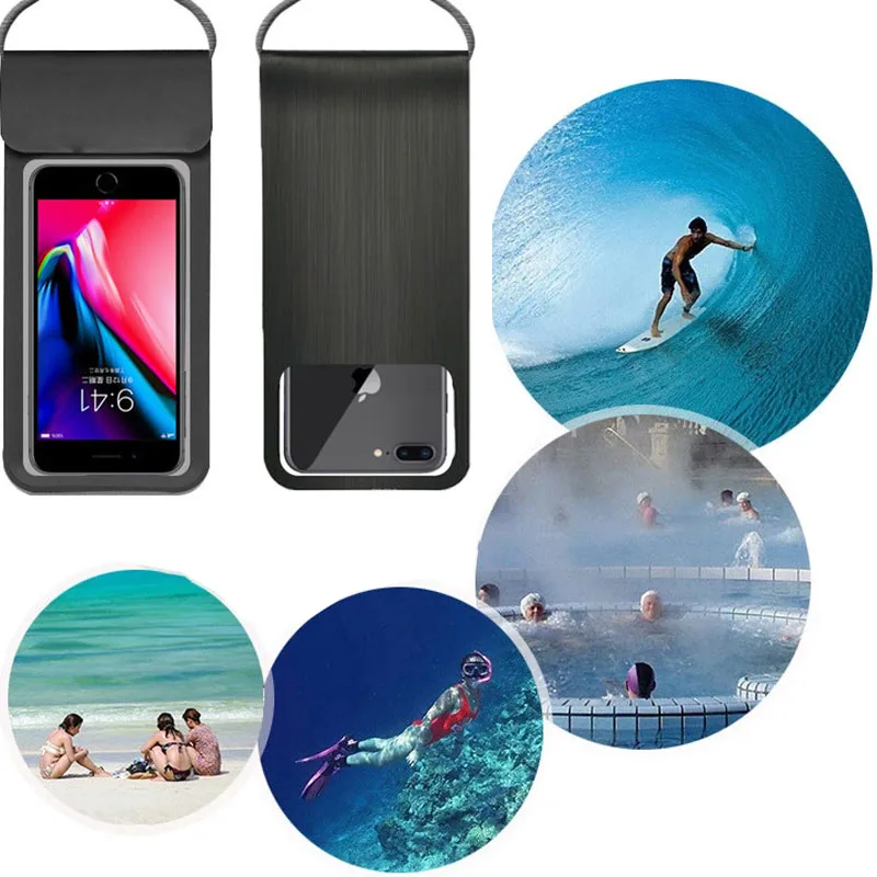 

Universal Waterproof Phone Case Waterproof Bag Swimming Cover for Xiaomi Poco M4 Pro X3Pro e Poco małe M4Pro M3 F3 M4Pro