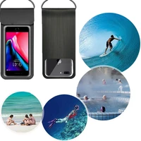 universal phone waterproof cover transparent cell phone bag case for huawei mate 7 swimming diving water sports surfing skiing