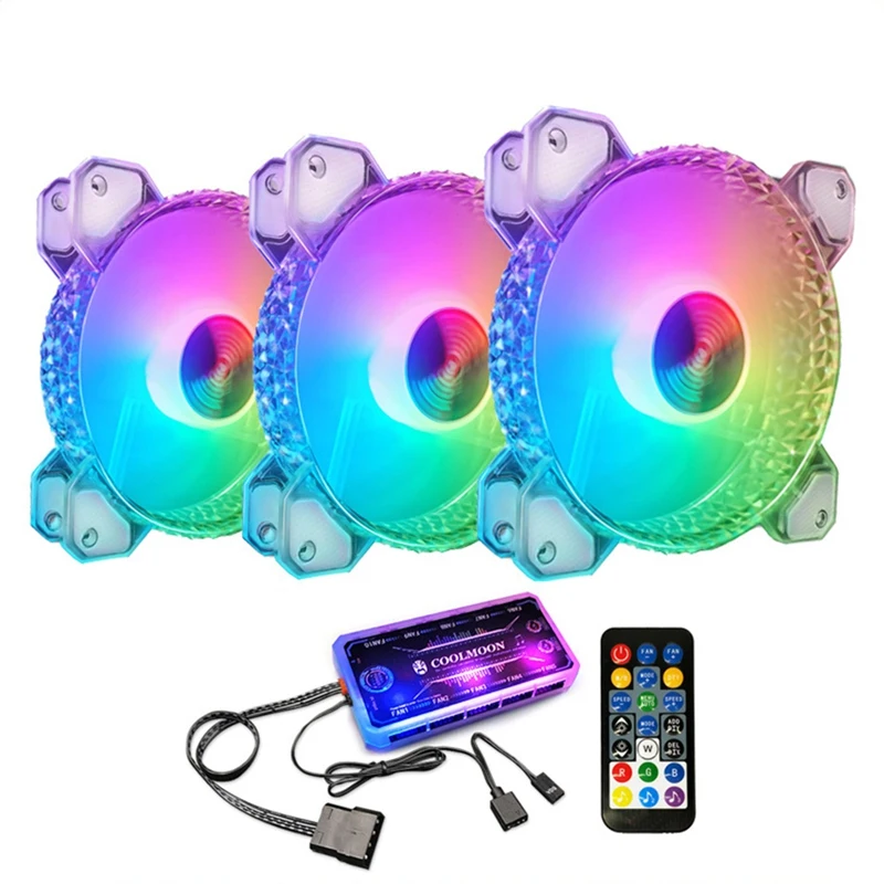 

Охладитель COOLMOON для компьютера, 120 мм, 5 В, 3 контакта