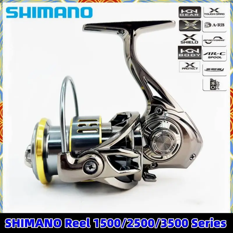 

Новая Рыболовная катушка SHIMANO, новый дизайн, модернизированное легкое спиннинговое колесо, вращающаяся рычаг, металлическая проволочная чашка, серия 1500/2500/3500