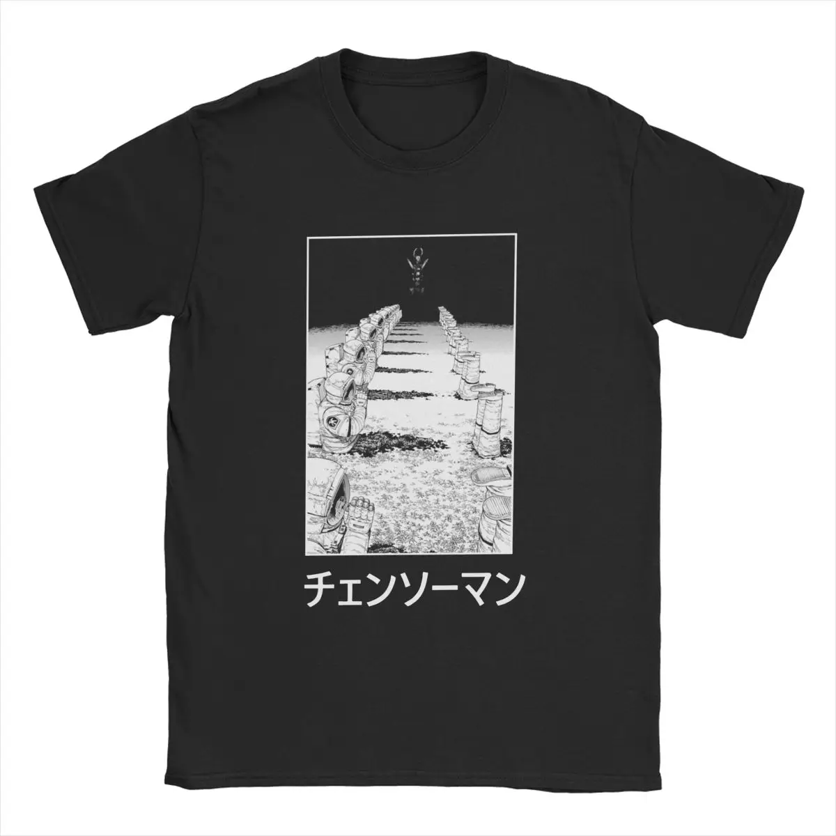 

Csm Darkness Devil Chainsaw Man Men T Shirts Anime Vintage Tees Short Sleeve Crew Neck T-Shirt Cotton 4XL 5XL 6XL Tops