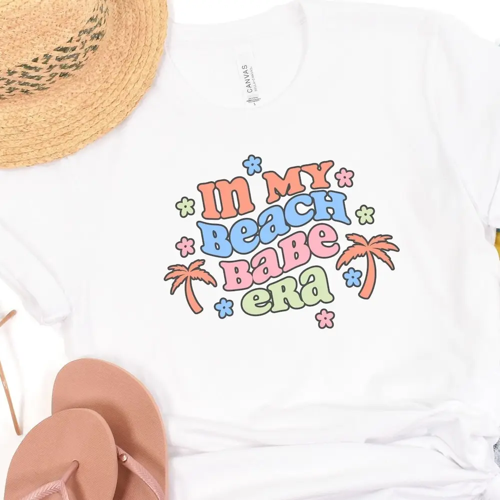 Летняя футболка для отпуска на пляже в стиле ретро