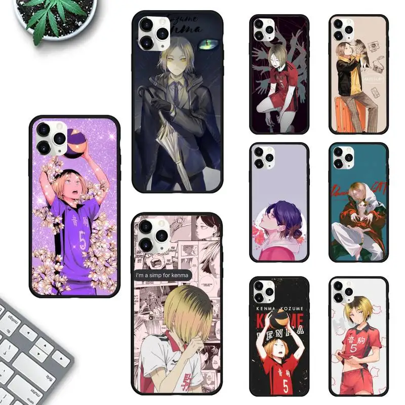 

Kozume Kenma Haikyuu Anime Phone Case for iPhone 11 12 13 Mini Pro Max 8 7 6 6S Plus X 5 SE 2020 XR XS Funda Case