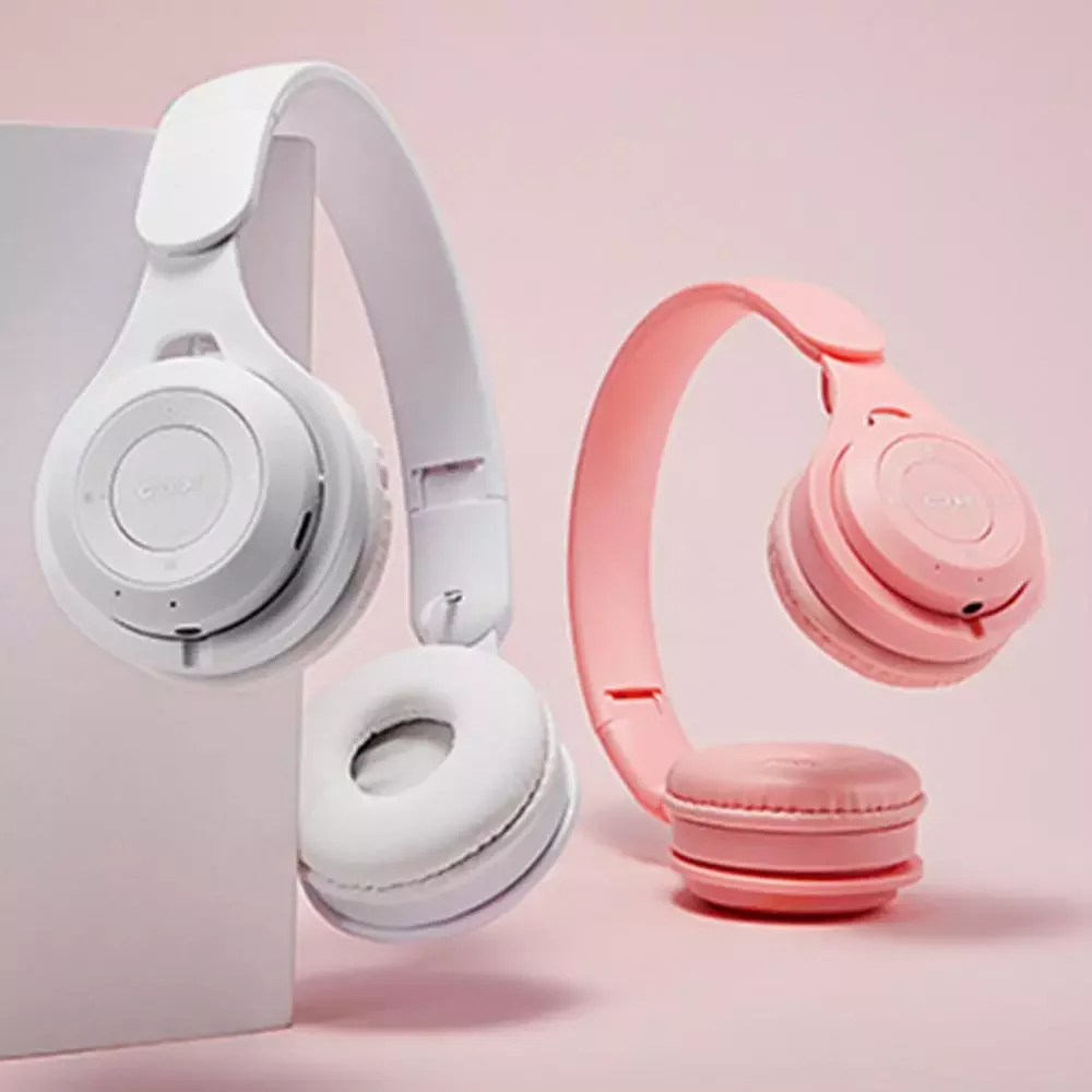 

M6 Wireless Foldable Headset Macarons Heavy Bass Bluetooth-compatible Gaming Headphone