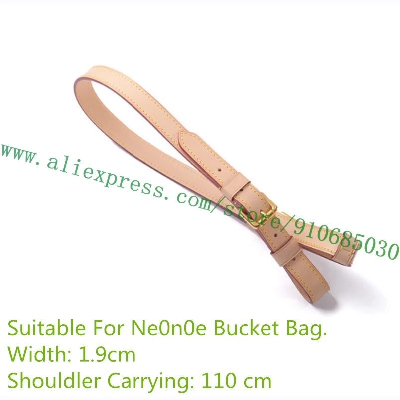 Genuine Vachetta Patina Calf Leather Bag Strap Carry Belt For Designer Women Handbag Lady Shoulder Bucekt Purse Adjustable