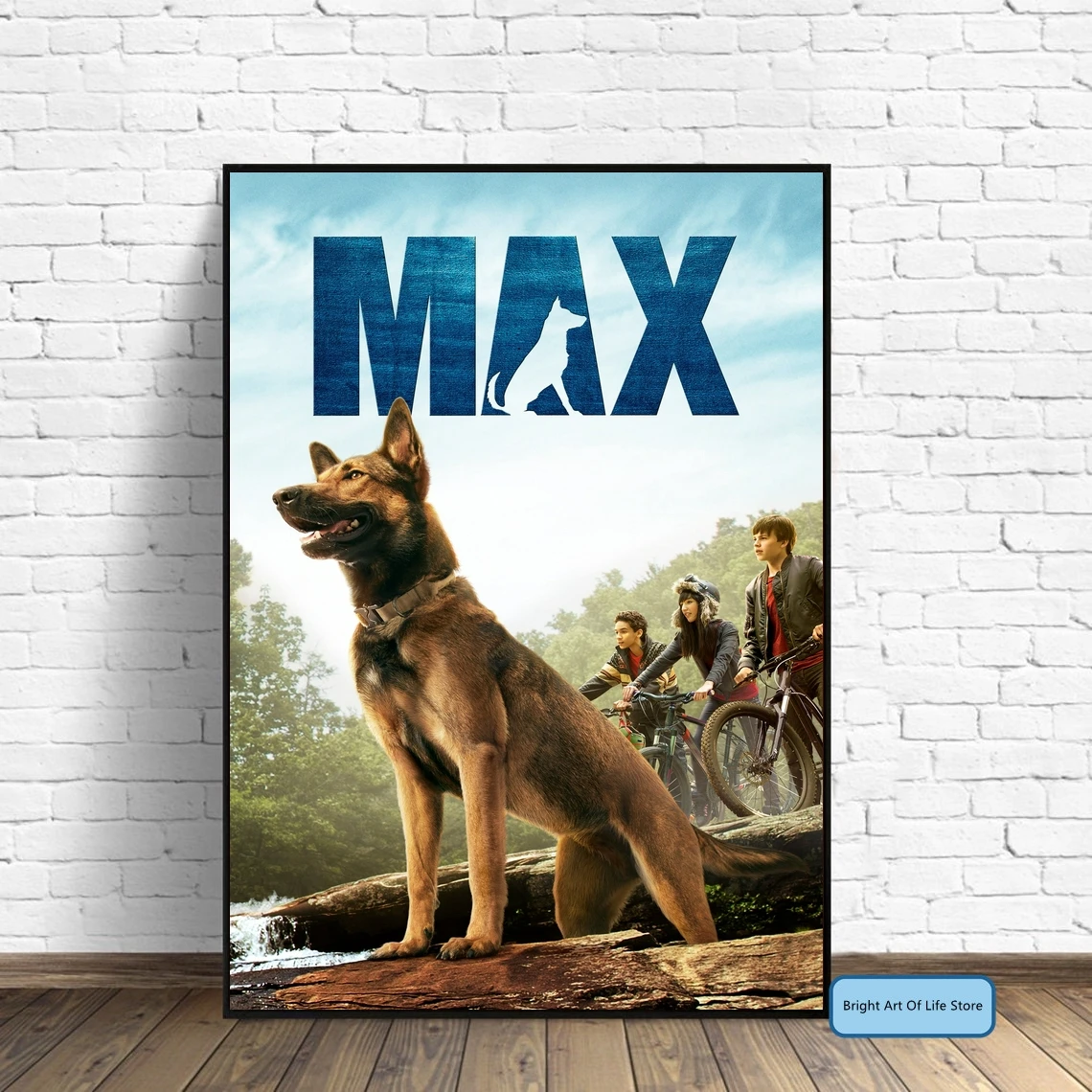

Max (2015) Movie Poster Cover Photo Print Canvas Wall Art Home Decor (Unframed)