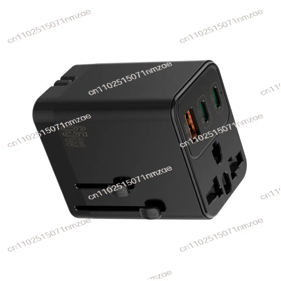 Фото Мини-зарядное устройство PD65W для сверхбыстрой зарядки с универсальным переходником для разных стран №2