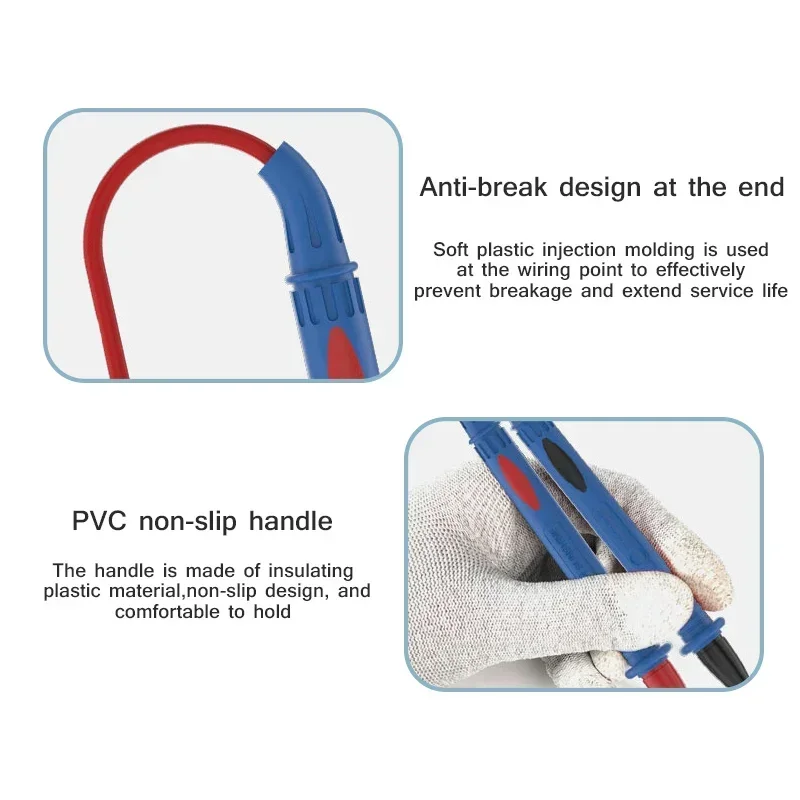 SUNSHINE SS-024B Сменные Позолоченные Щупы для мультиметра из нержавеющей стали 1000 В 20 А