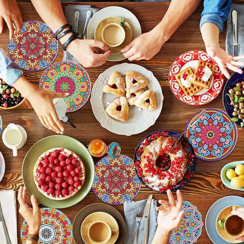 

Алмазная живопись подставка Гоблин Мандала DIY алмазная живопись цветок художественные наборы для взрослых детей домашний декор художественные принадлежности