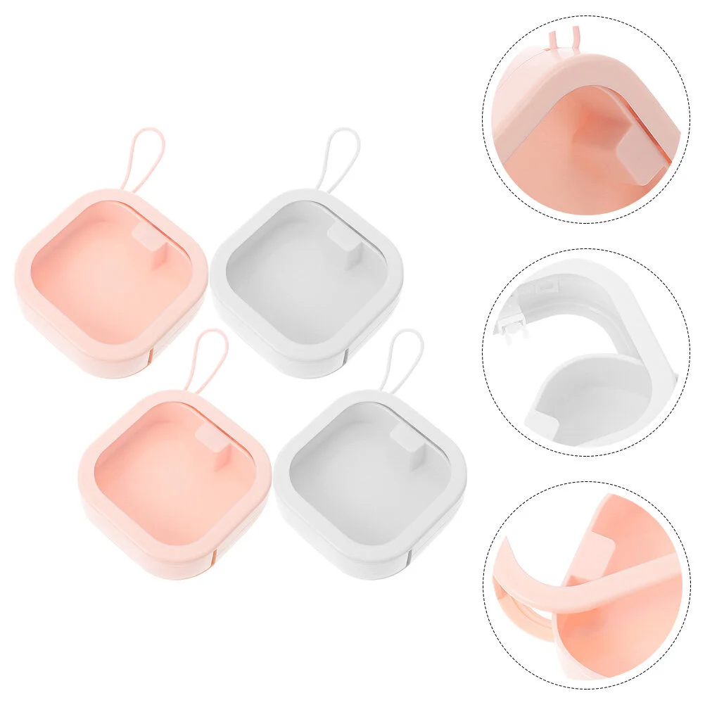 

4 Pcs Hairpin Storage Organizer Girl Hair Clips Ring Holder Earring Case Box Kids Accessories Organizer Convenient Travel Abs