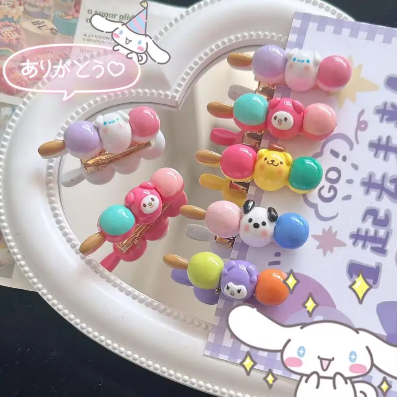 

2 шт., заколки для волос с изображением Hello Kitty