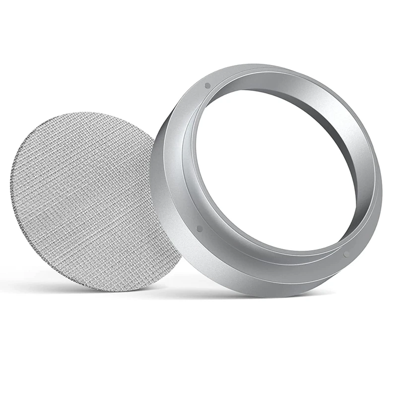 

51Mm Coffee Dosing Ring Stainless Steel Espresso Sieve For Portafilter Intelligent Dosing Ring With Puck Screen