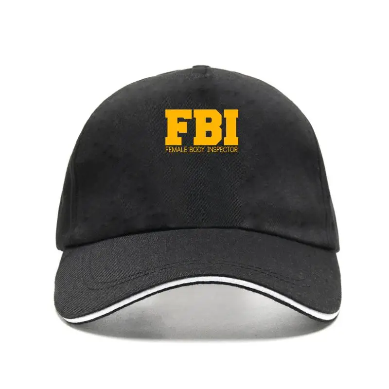 New cap hat en' FBI Feae Body Inpector  Printing  Caua O-Neck Cotton T   ae Cothe Baseball Cap