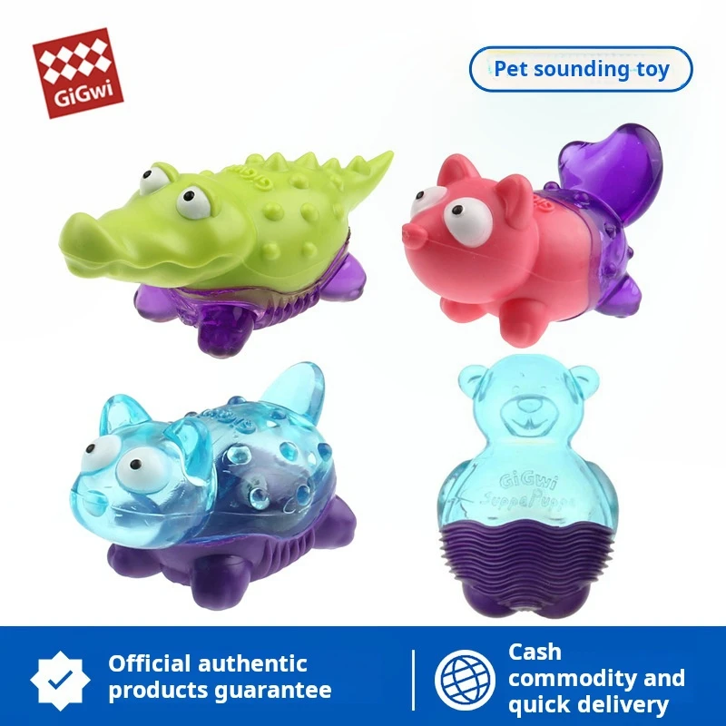Аксессуары для собак GIGWI Pet Toys Suppa Puppa Series Q Kitten Fox Crocodile Raccoon Puppy Molar Sounding