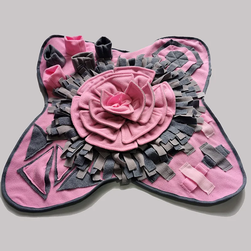 

Interactive Puzzle Supplies Slow Food Pads Training Smell Dog Toy Flower Pet Sniff Pad
