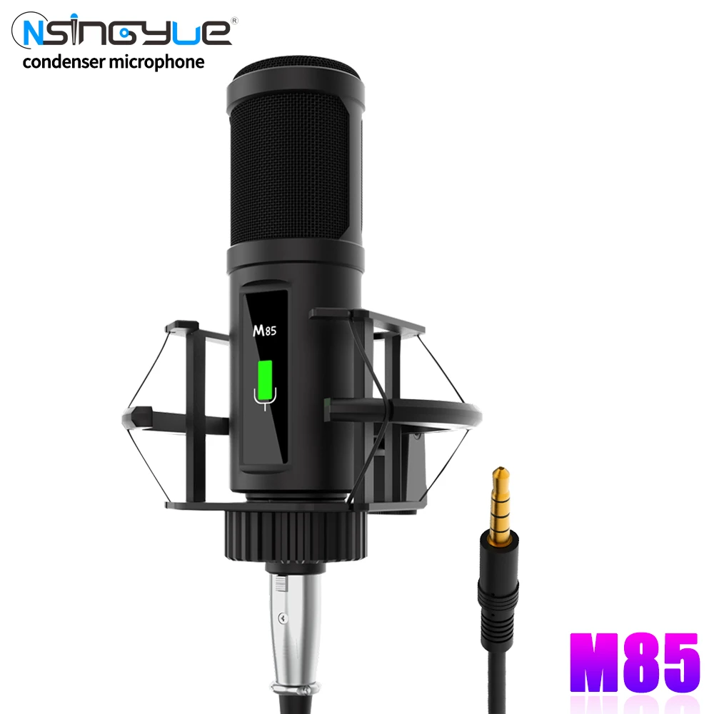 

M85 Condenser Professional Microphone For Laptop/Computer Mic For Recording Vocals Gaming Podcast Live Streaming YouTube