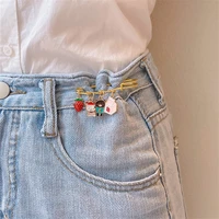 cute enamel womens clothing pants waist tightening change small pin fixing clothes brooch tight pants waist buckle pin accessor