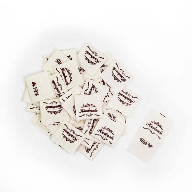 50 шт., этикетки для одежды, 2 х4 см