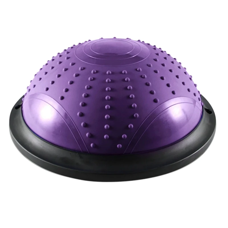 Half Yoga Ball Balance Trainning Ball With Resistance Bands Air Dome Balance Ball For Body Home Gym Workouts Fitness