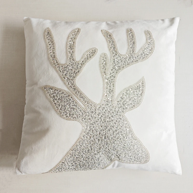 

Бархатный чехол для подушки с вышивкой Efundeal