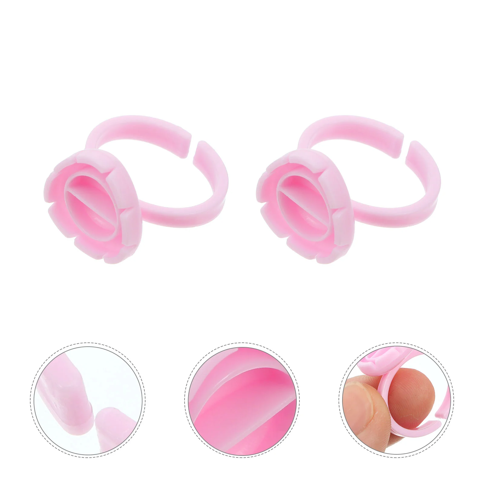 

Glue Holder Ring Rings Eyelash Cups Pigment Extensiontattoo Microblading Cup Eyebrow Ink Extensions Adhesive Makeup Eyelashes
