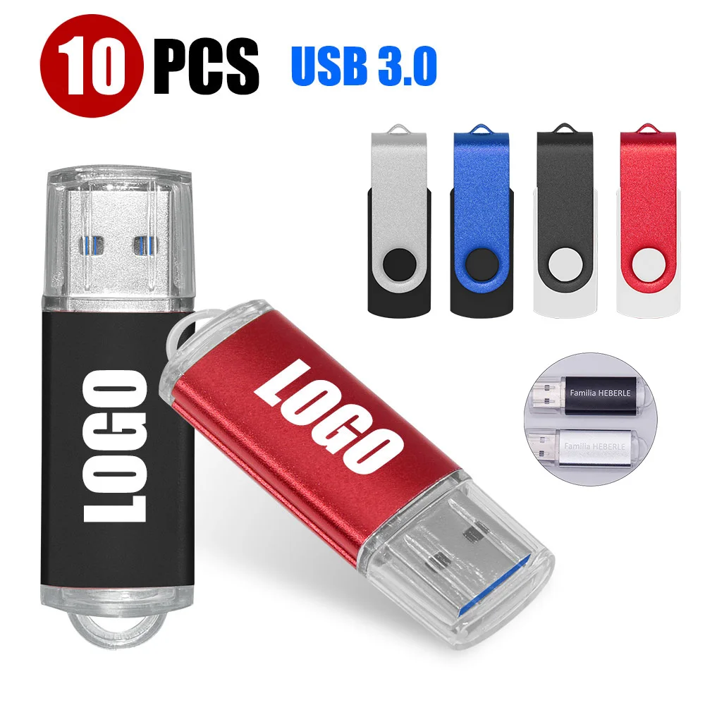 10 шт./партия флеш-накопитель USB 3 0 8 ГБ 16 32 64 128