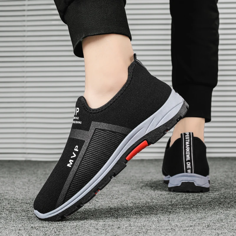 Summer Men Shoes Lightweight Sneakers Men Fashion Casual Walking Shoes Breathable Slip on Mens Loafers Zapatillas Hombre