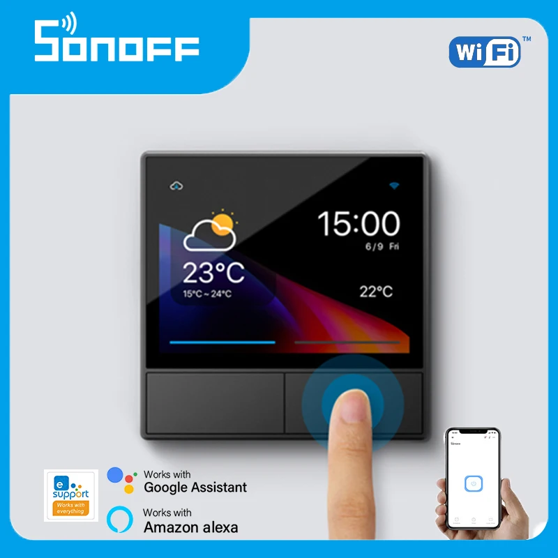 

SONOFF NSPanel Smart Scene Wall Wifi Switch US / EU Interruptor Thermostat EWeLink Control Via Alexa Google Home Yandex Alice