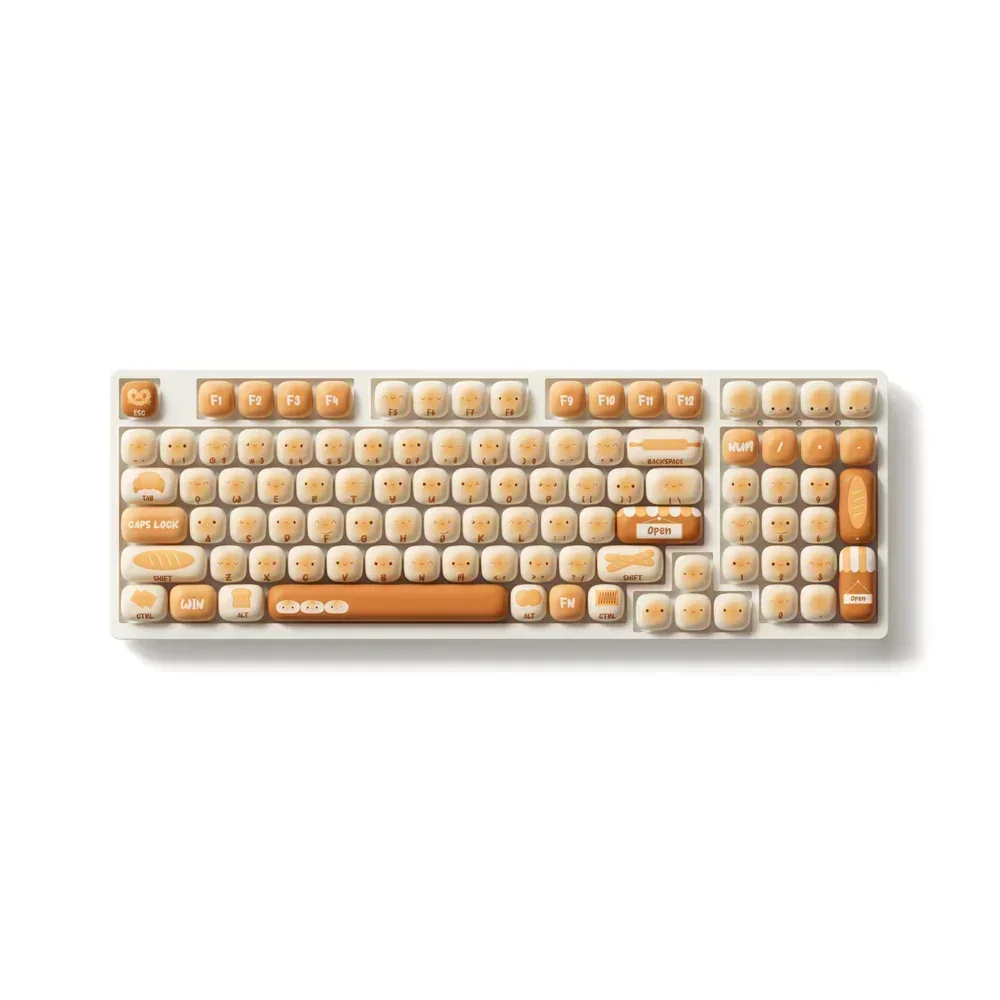 Набор колпачков для клавиш Bun Wonderland 138 профиль MOG колпачки OEM 100% TKL 75% 68% с раскладкой
