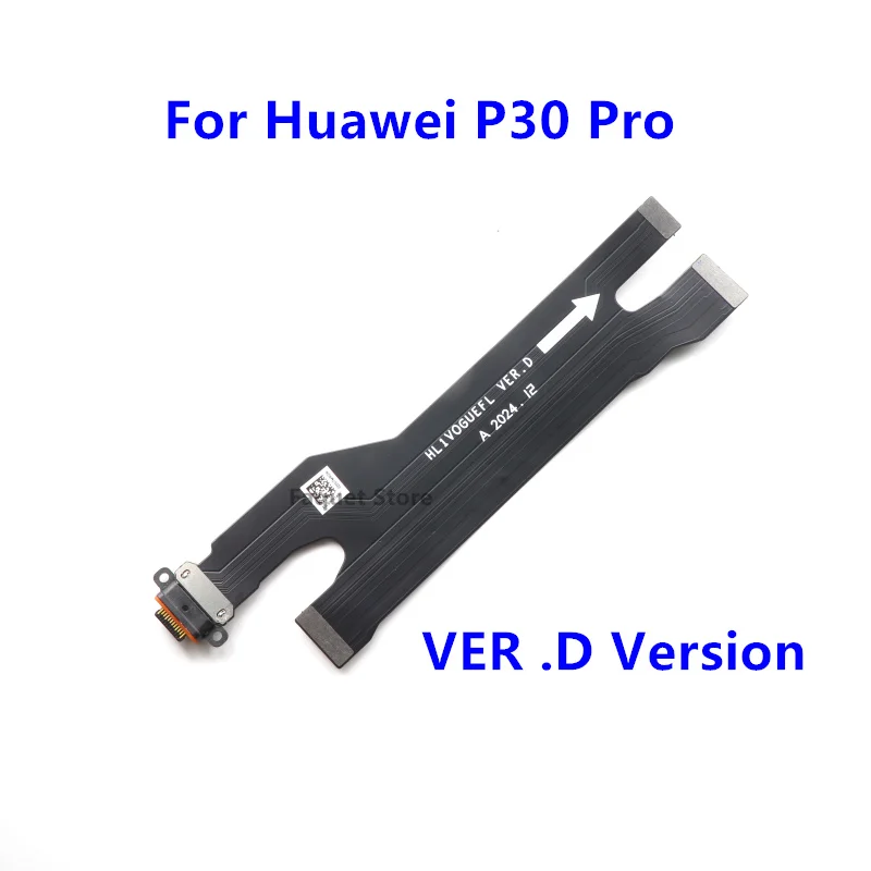 

Оригинальная зарядная док-станция для Huawei P30 Pro с портом USB Type-C задняя штепсельная Вилка задний гибкий кабель запасная часть