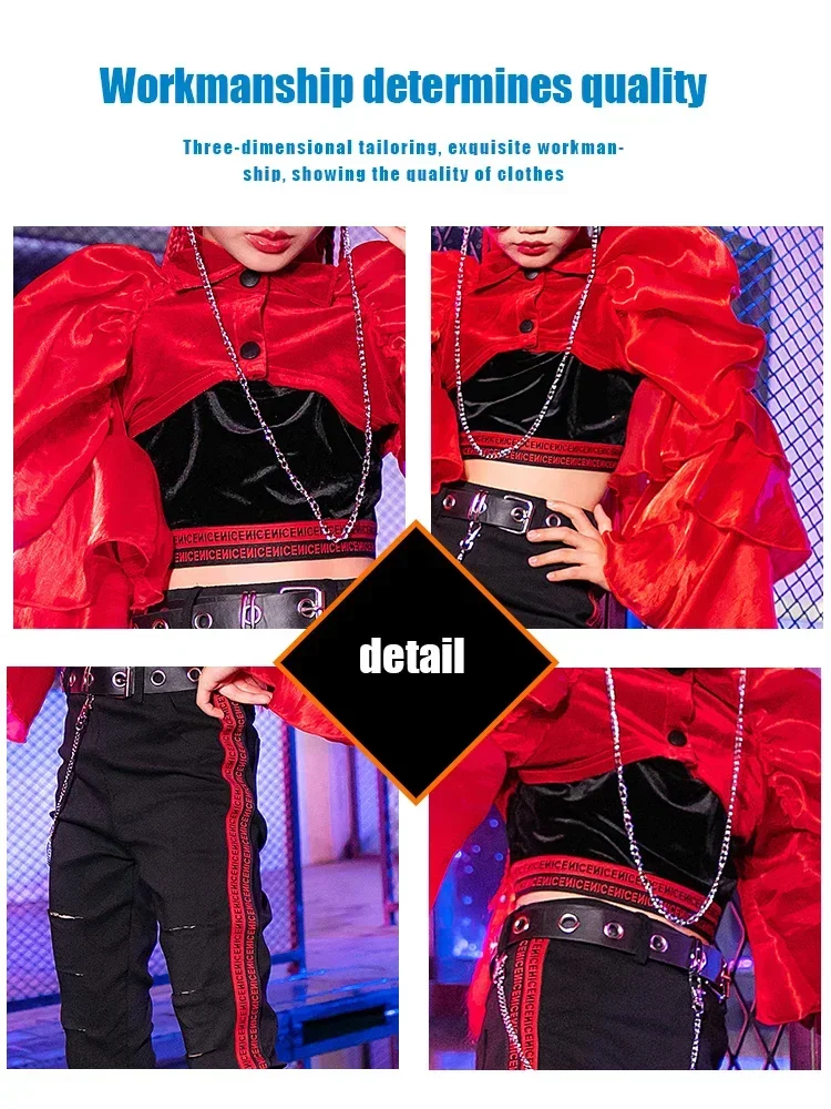 ZZL городской танцевальный костюм для девочки Женский сценический модная одежда