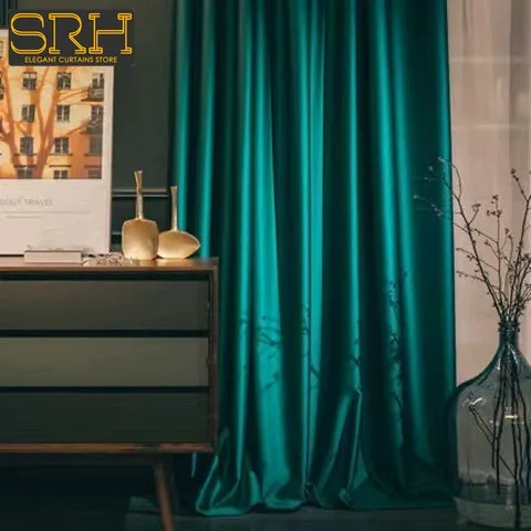 Легкие роскошные однотонные шторы для гостиной спальни фоновый декор ткань окно