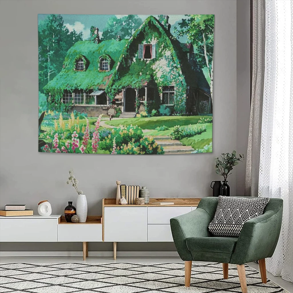 Гобелен из ткани с принтом ведьмы доставки настенная подвесная ткань для спальни