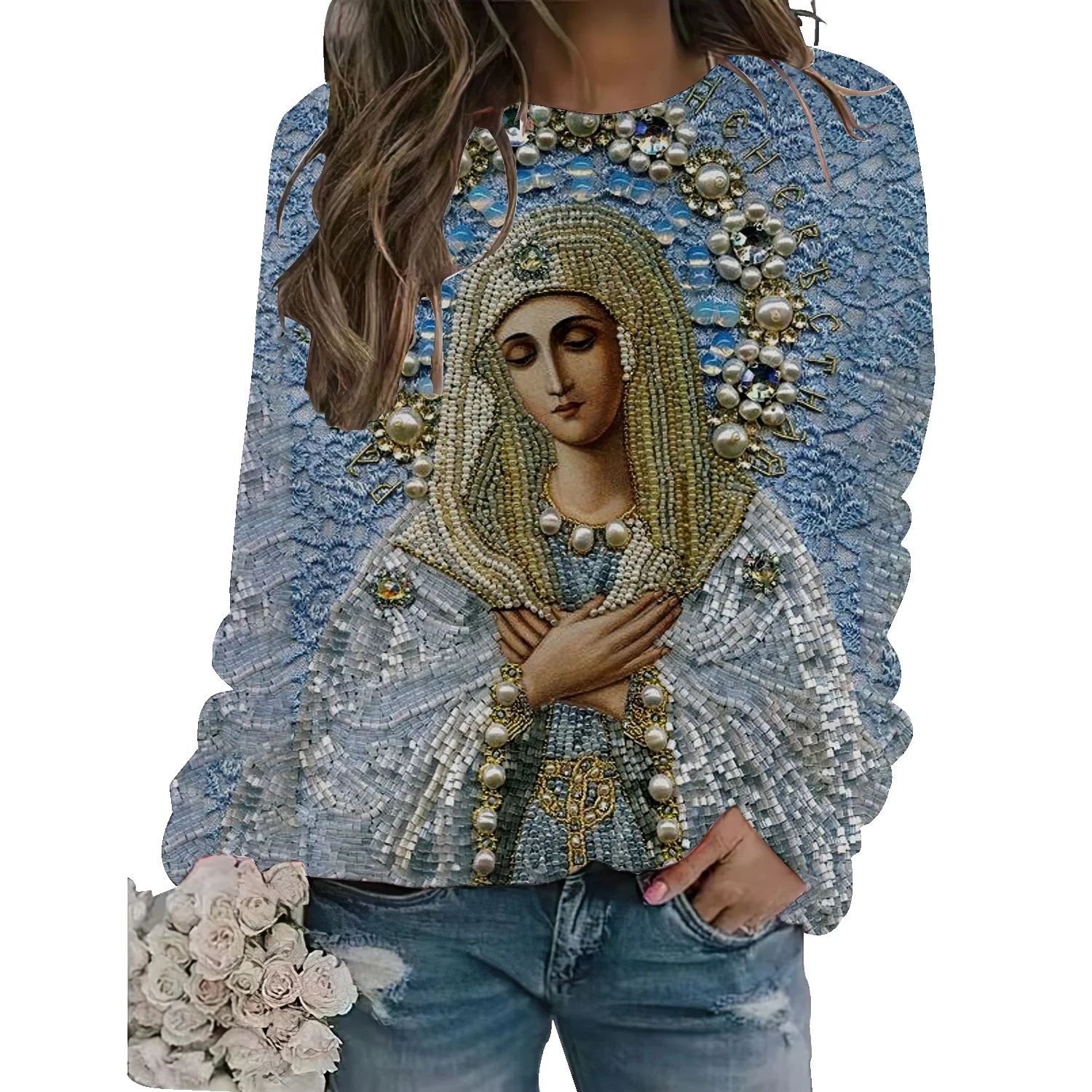 

Spring and autumn thin sweater women's 2022 new popular loose ladies top thick coat