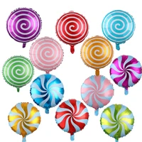 5pcslot 18 inch round lollipop foil inflatable balloon candy foil ballon for wedding kids birthday party decoration