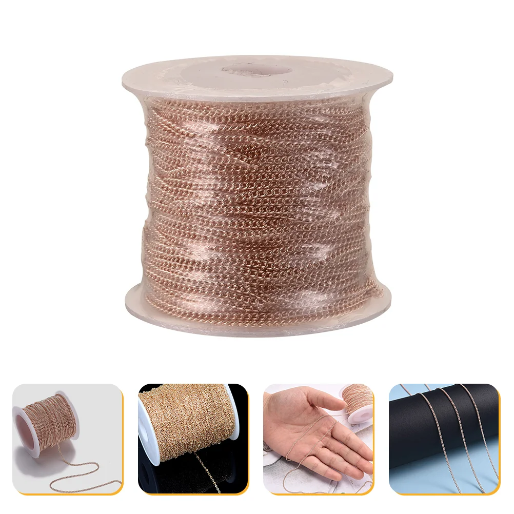

1 Roll Necklace Bracelet Chain DIY Jewelry Making Accessory 10m DIY Copper Chain