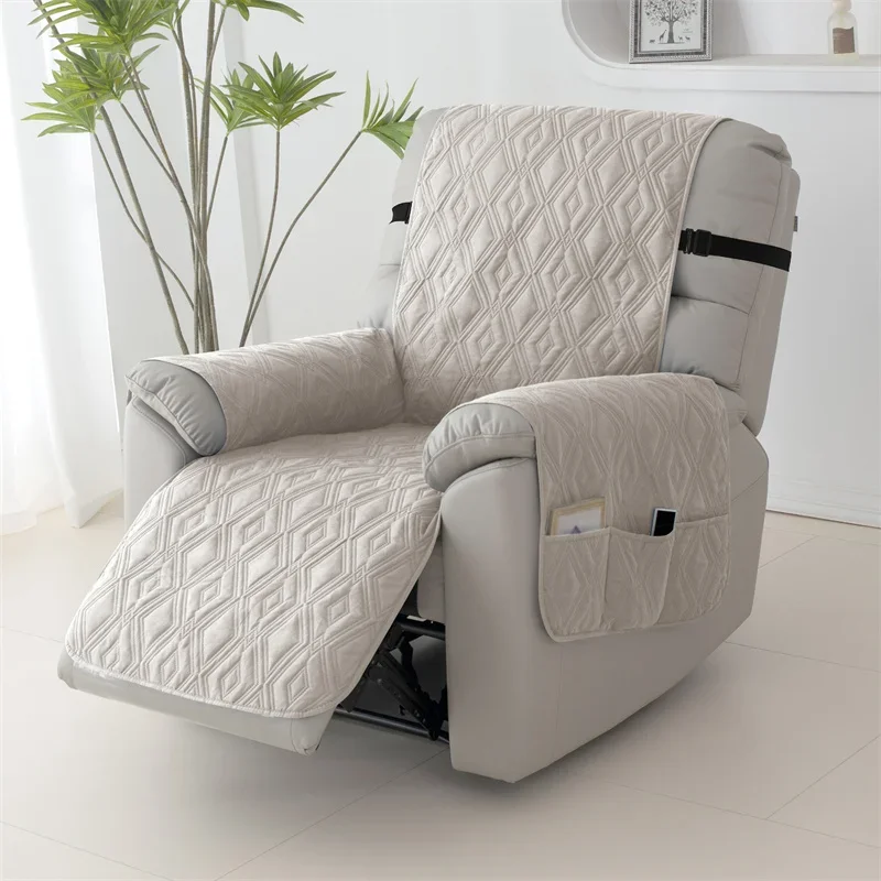 1-местный стеганый чехол для дивана с откидной спинкой водоотталкивающий стула