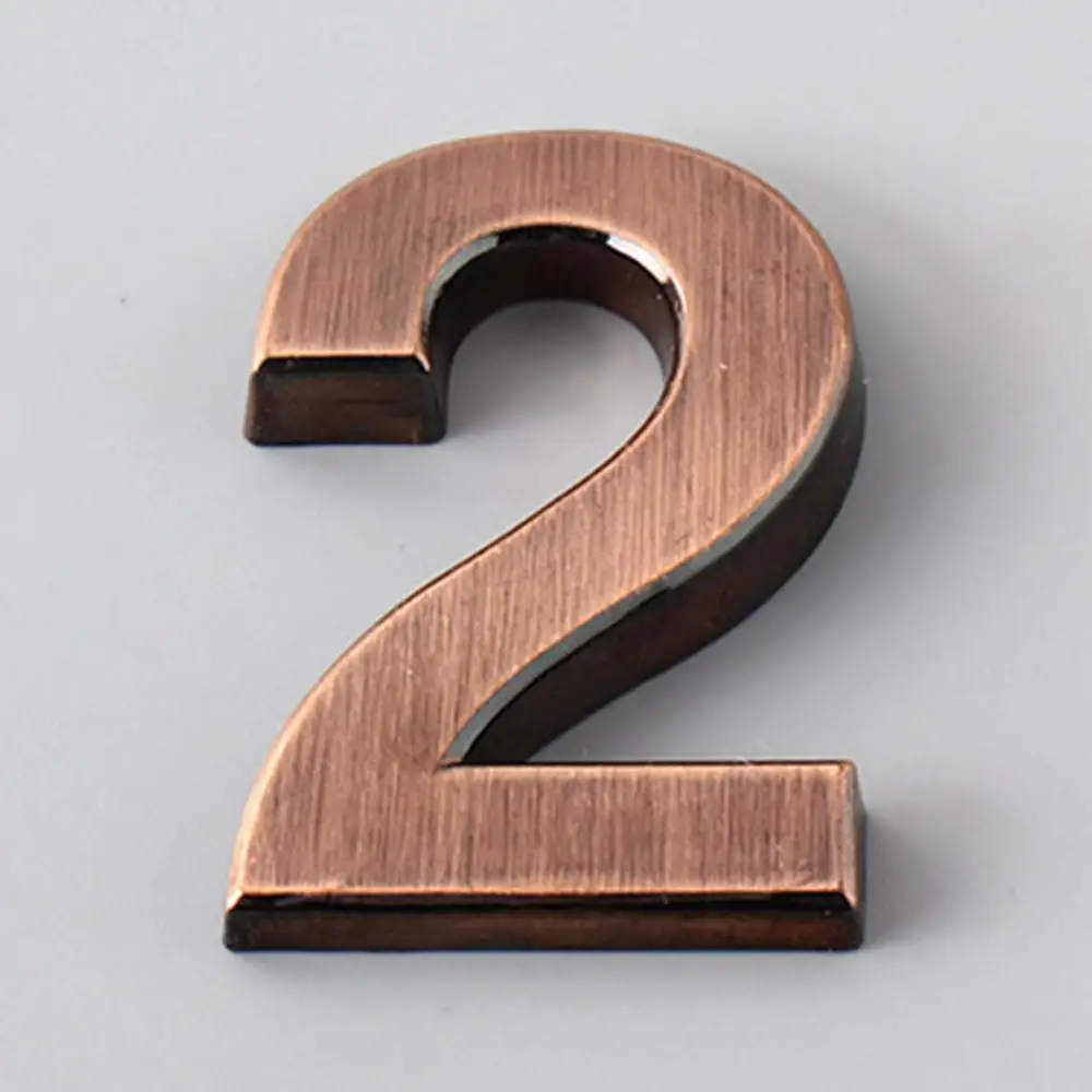 

House Hotel Door Address Digits Plate Sign 0-9 Plated Plaque Address Number Door Plate Digit Figure Door Home Decor