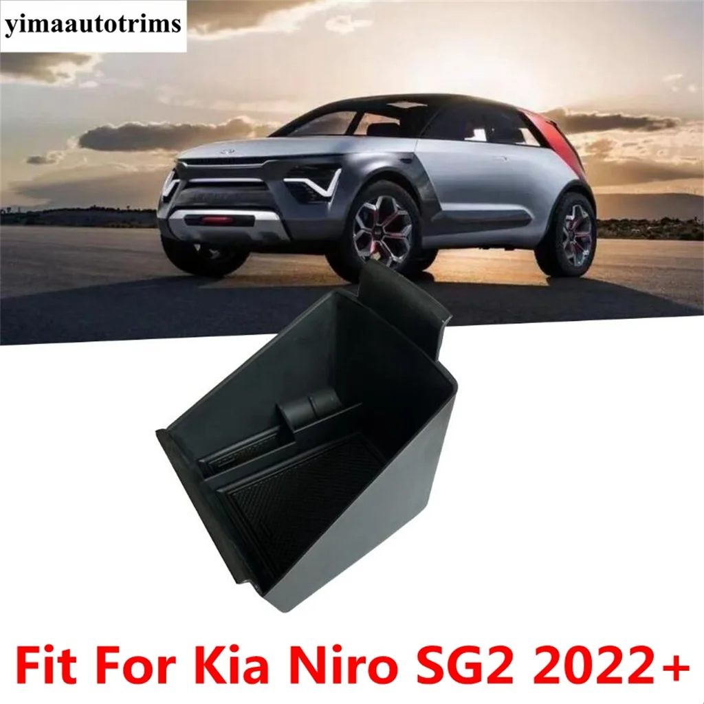 

Central Control Armrest Storage Box Container Organizer Phone Holder Tray Trim Accessories Interior For Kia Niro SG2 2022 2023
