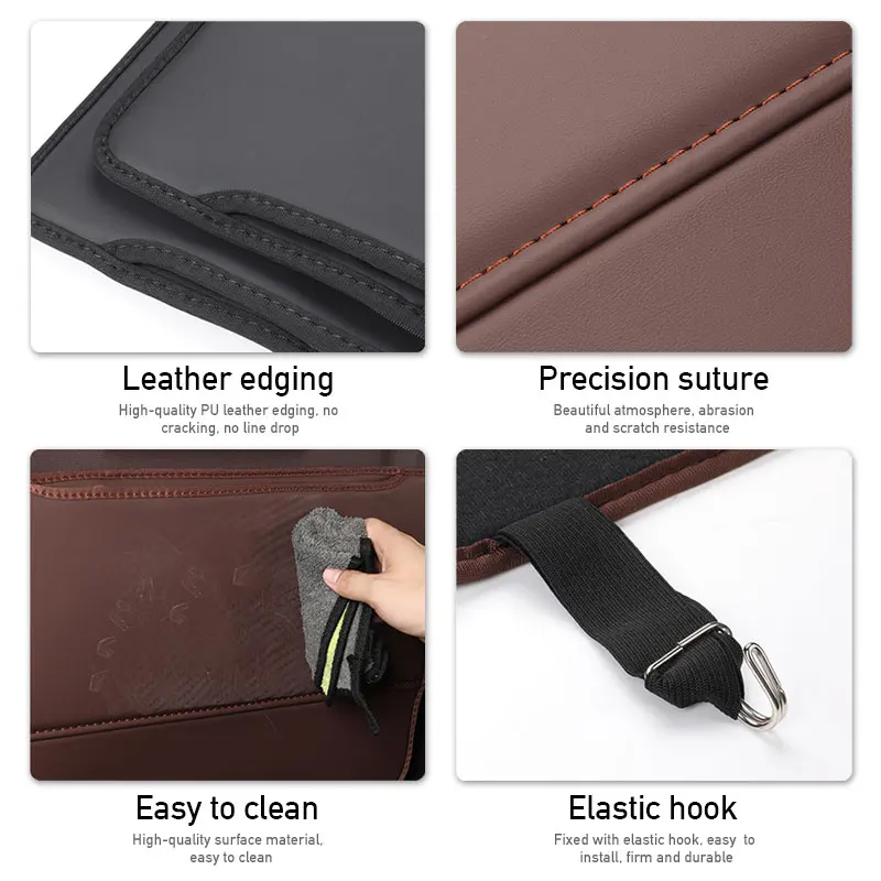 Из искусственной кожи Противоударная накладка на заднее сиденье автомобиля