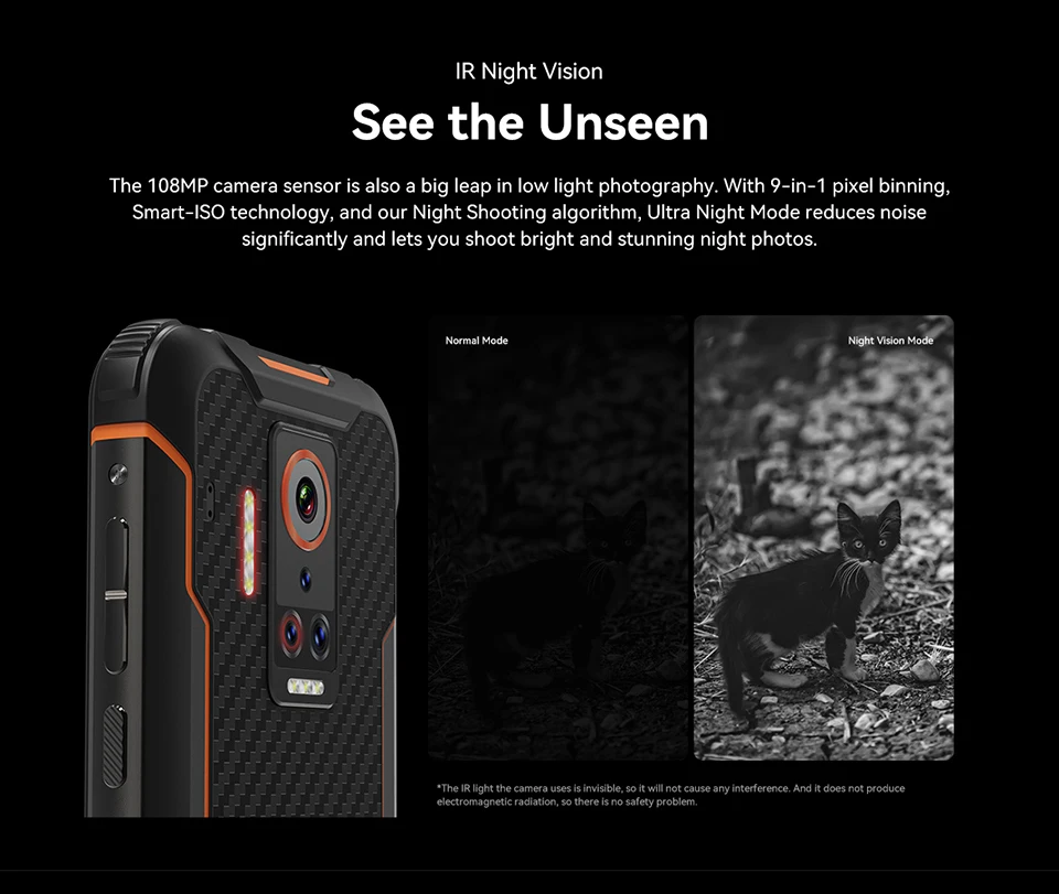Global version ZEEKER P10 108MP IP69K Waterproof NFC Smartphone android 11 6GB+128GB 6000mAh IR Night Vision 4G Mobile phone