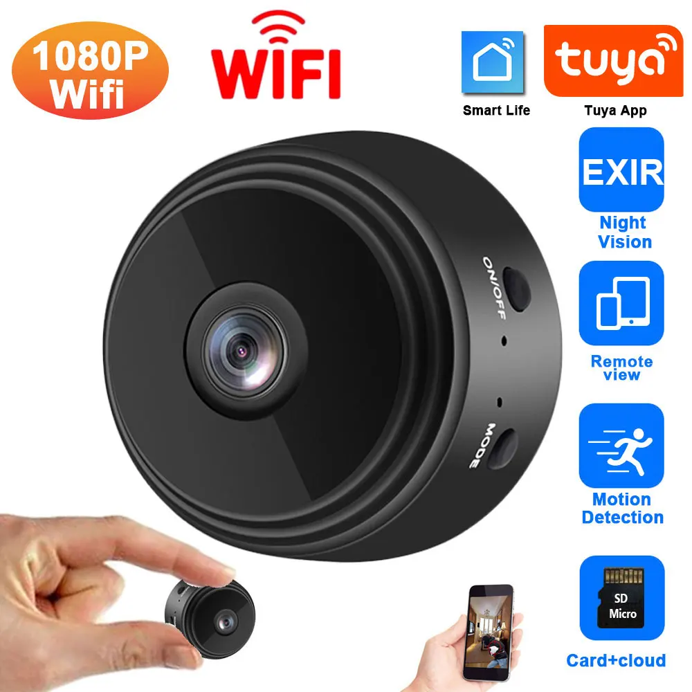 

Tuya Smart 1080P HD Wifi IP Camera Motion Detection Alarm Home Security Camcorder 2MP Wireless Portable Mini Surveillance Camera