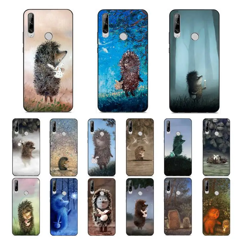 

FHNBLJ Hedgehog In The Fog Phone Case for Huawei Y 6 9 7 5 8s prime 2019 2018 enjoy 7 plus