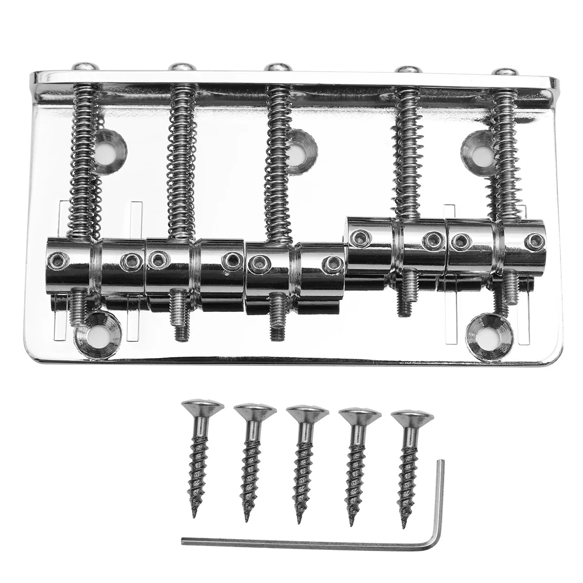 

1 Set Guitar Bridge Metal 5 String Guitar Bridg for Guitar Musical Instrument Bass